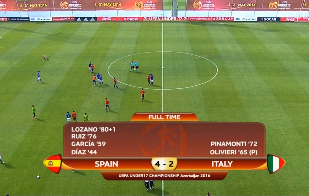 İspaniya yığması Avropa çempionatının dörddəbir finalında VİDEO