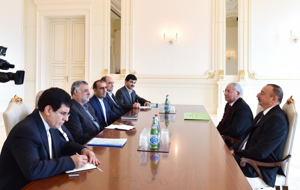 President Ilham Aliyev received delegation led by Iranian Minister of Agriculture VIDEO