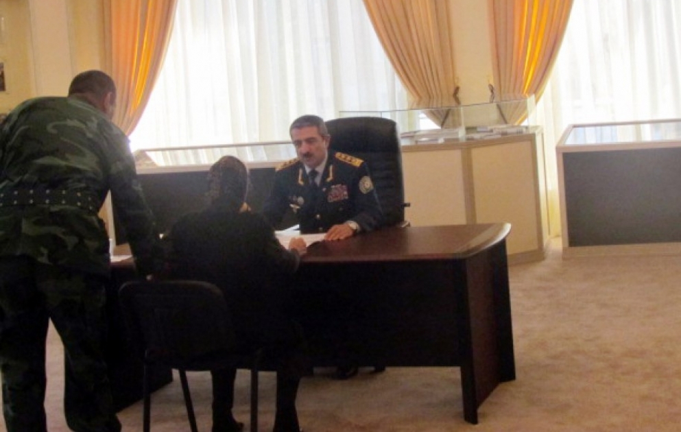 Начальник Государственной пограничной службы принял граждан в Шамкире ВИДЕО