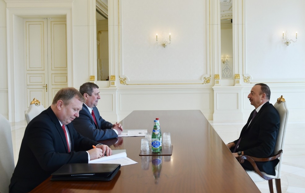 President Ilham Aliyev received Belarussian deputy Prime Minister VIDEO