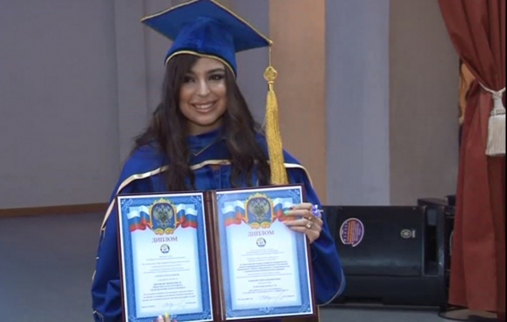 Leyla Aliyeva receives diploma of Honorary Professor of Moscow State University VIDEO