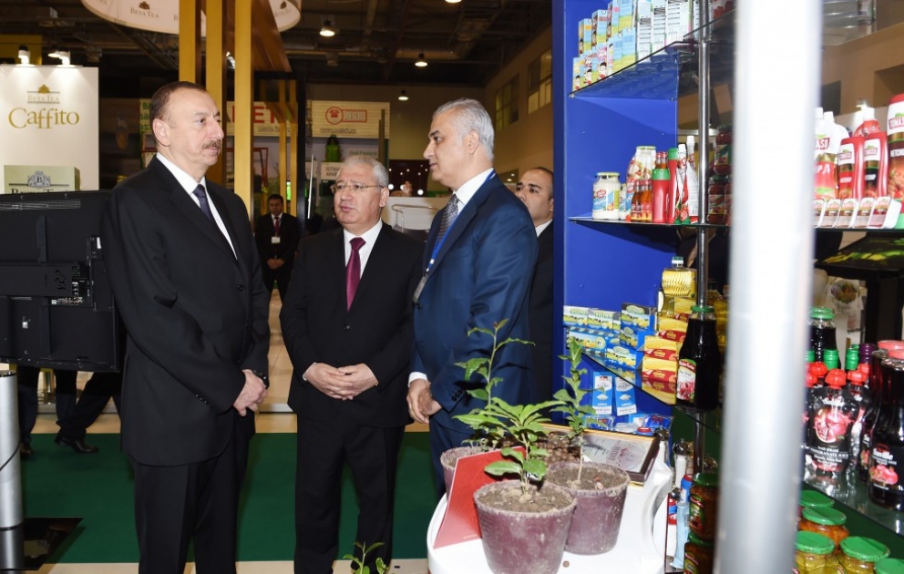 President Ilham Aliyev visited Azerbaijan International Food Industry Exhibition and Azerbaijan International Agriculture Exhibition VIDEO