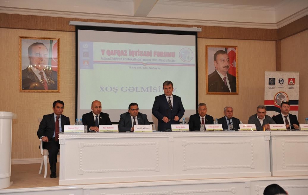 İxracın stimullaşdırılması V Qafqaz İqtisadi Forumunun əsas müzakirə mövzusu olub VİDEO
