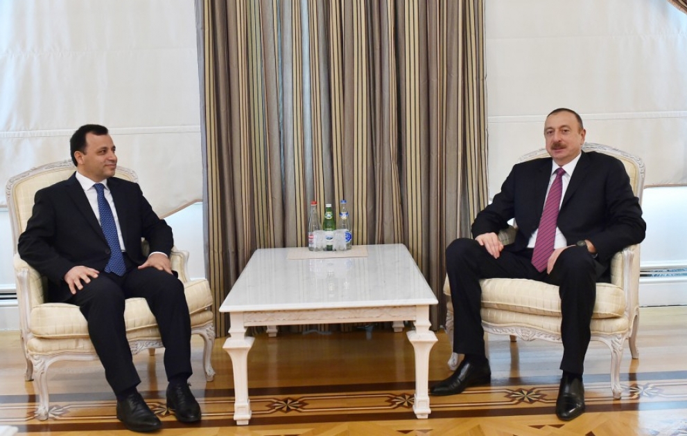 President Ilham Aliyev received delegation led by Chairman of Turkey`s Constitutional Court VIDEO