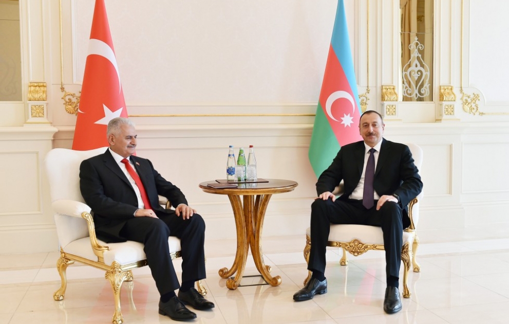 President Ilham Aliyev and Turkish Prime Minister Binali Yildirim held a one-on-one meeting VIDEO