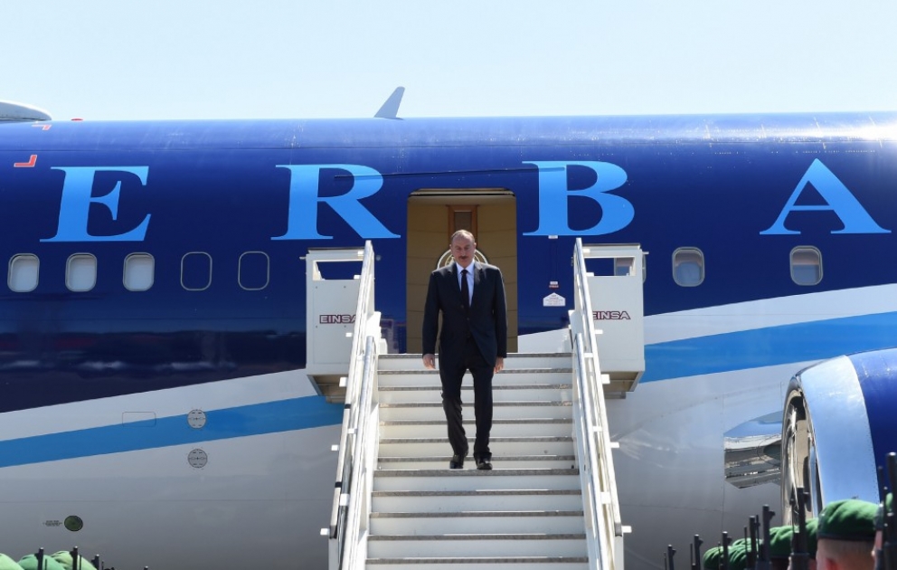 Le président Ilham Aliyev entame une visite de travail en Allemagne VIDEO