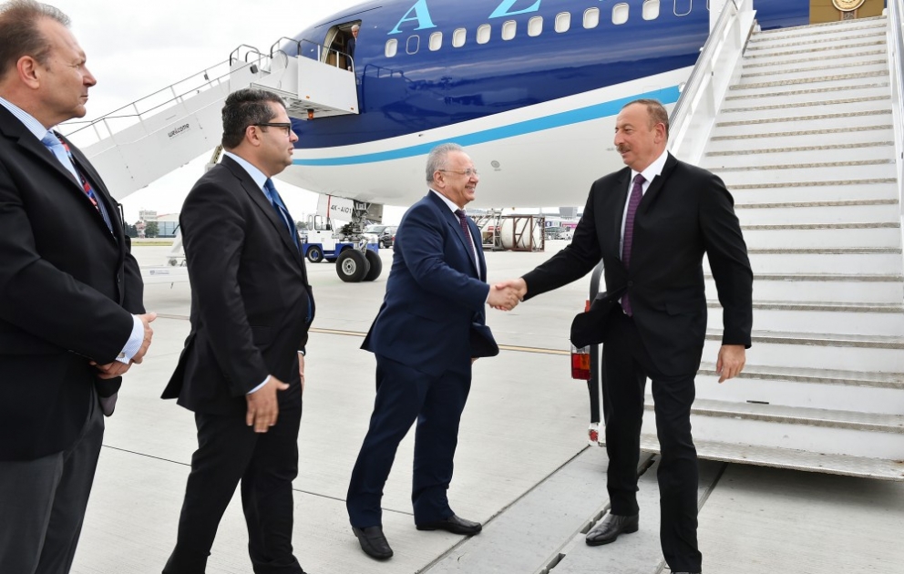 Azərbaycan Prezidenti İlham Əliyev Polşaya işgüzar səfərə gəlib VİDEO