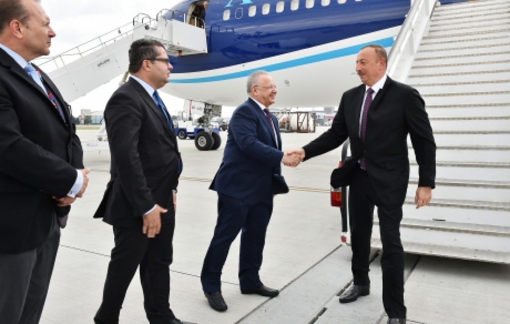 President Ilham Aliyev arrived in Poland for a working visit VIDEO