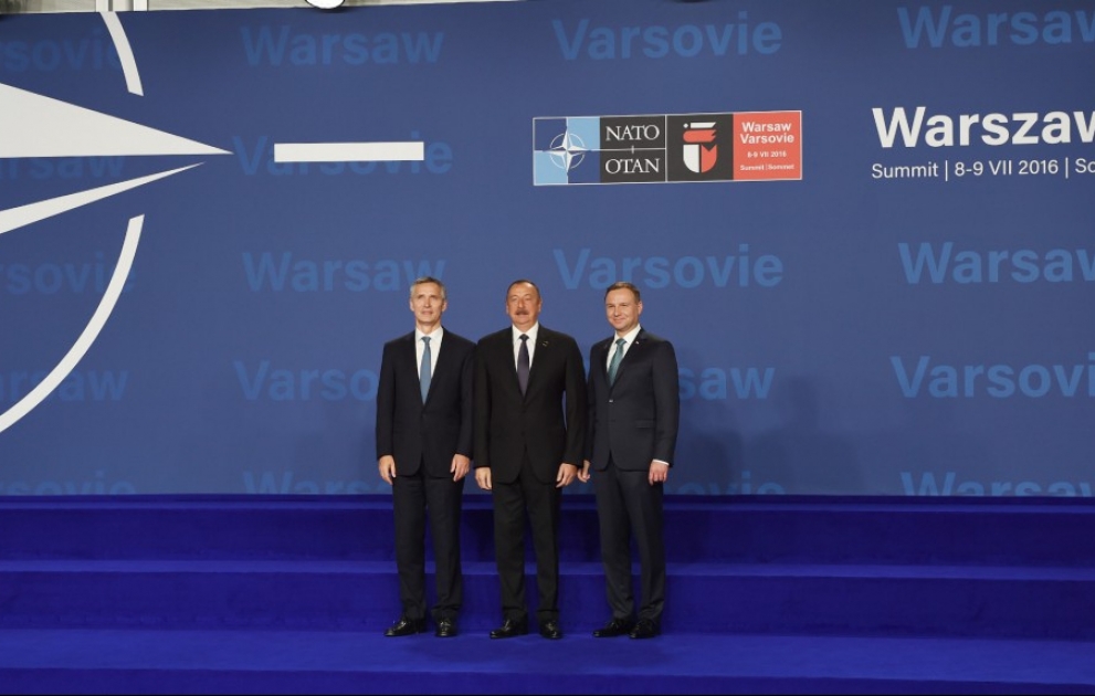 President Ilham Aliyev attended the opening of NATO Warsaw Summit VIDEO