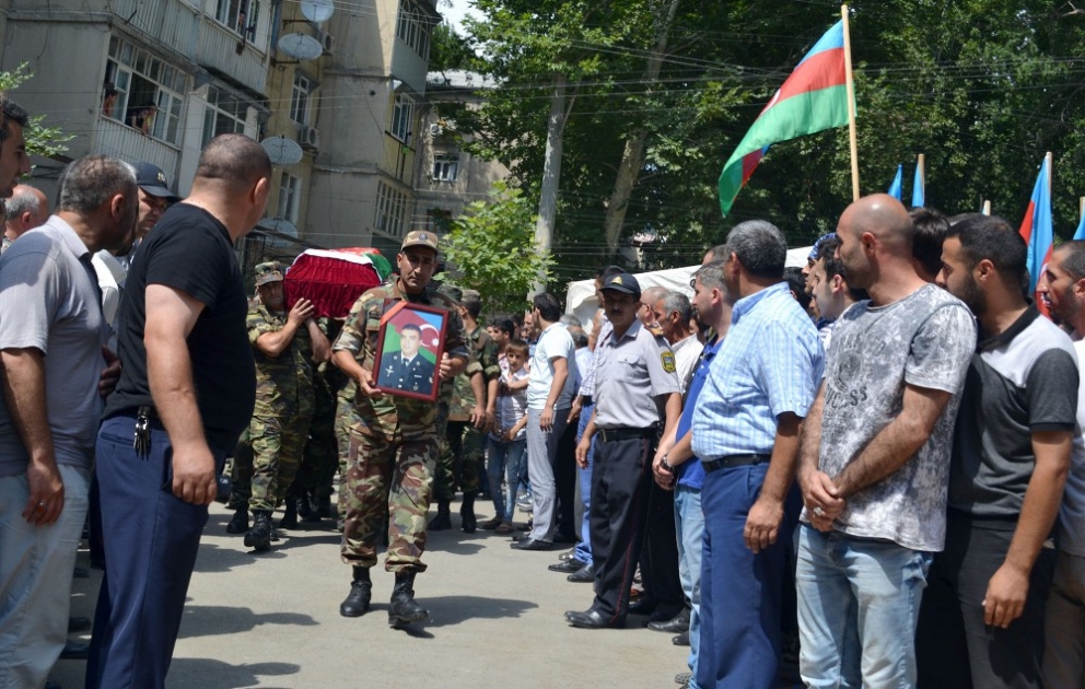 Azərbaycan Ordusunun şəhid olmuş hərbçisi Mingəçevirdə dəfn edilib VİDEO