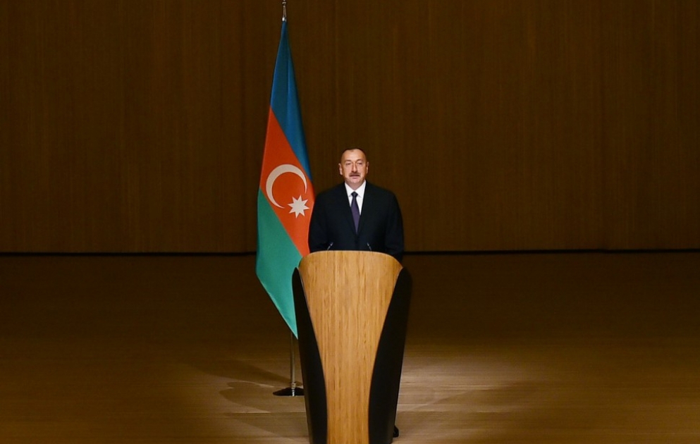President Ilham Aliyev attended ceremony to see off Azerbaijani athletes who will compete at 31st Summer Olympic Games in Rio de Janeiro VIDEO