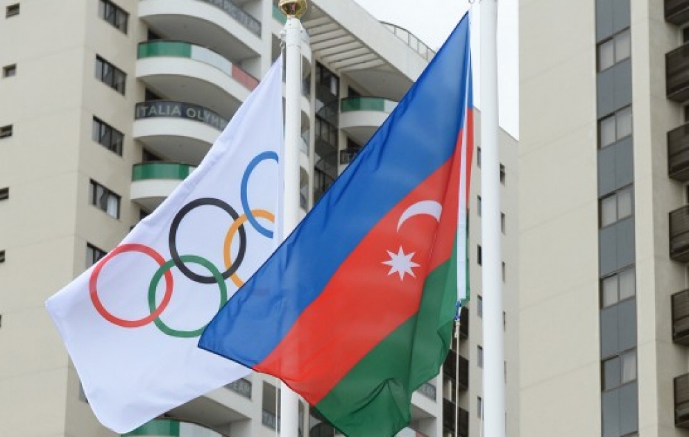 Azerbaijani flag raised in Rio Olympic village VIDEO
