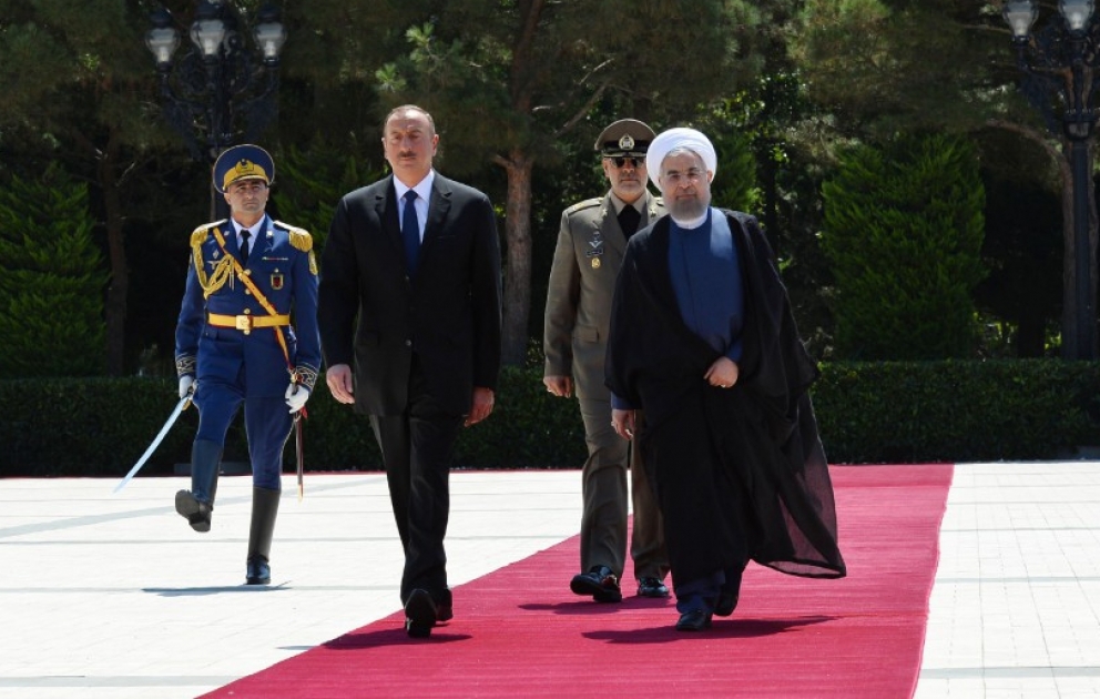 Official welcoming ceremony was held for Iranian President Hassan Rouhani VIDEO