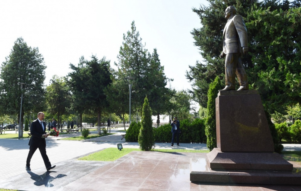 Präsident Ilham Aliyev in Gabala VIDEO