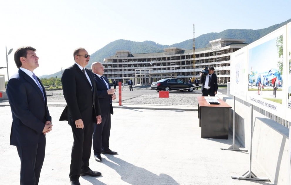 In Gabala werden großangelegte Tourismus-, Sport-und Infrastrukturprojekte verwirklicht VIDEO