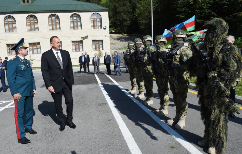 Presıdent Ilham Aliyev viewed “Laza” outpost of Shaki Border Unit VIDEO