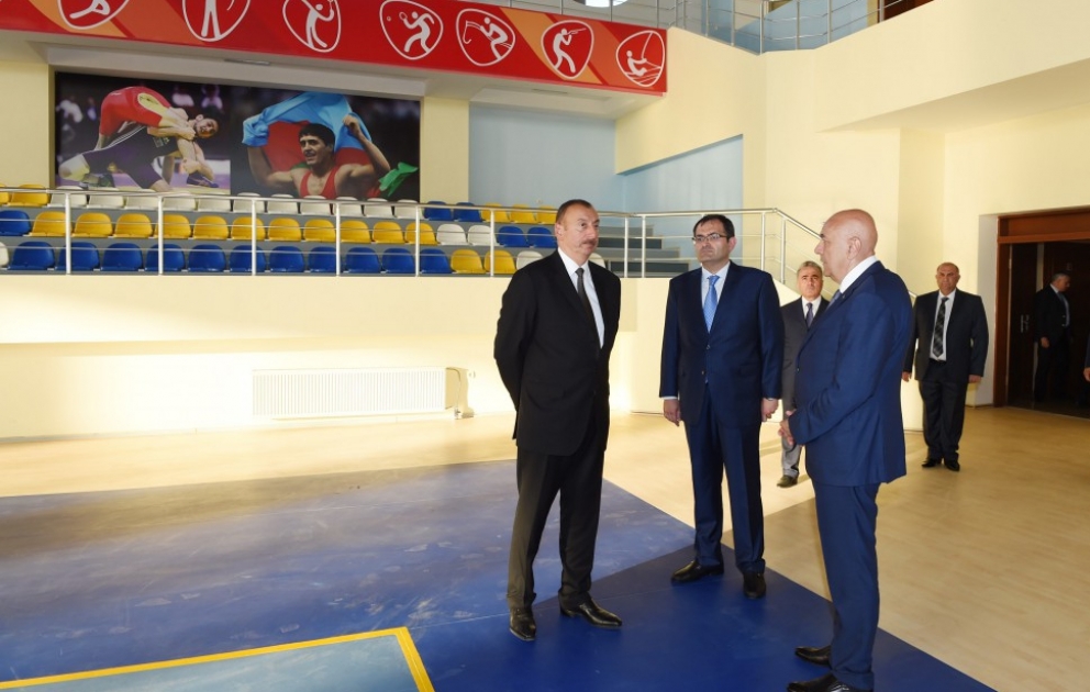 President Ilham Aliyev viewed Olympic Sport Complex in Ismayilli after major overhaul VIDEO