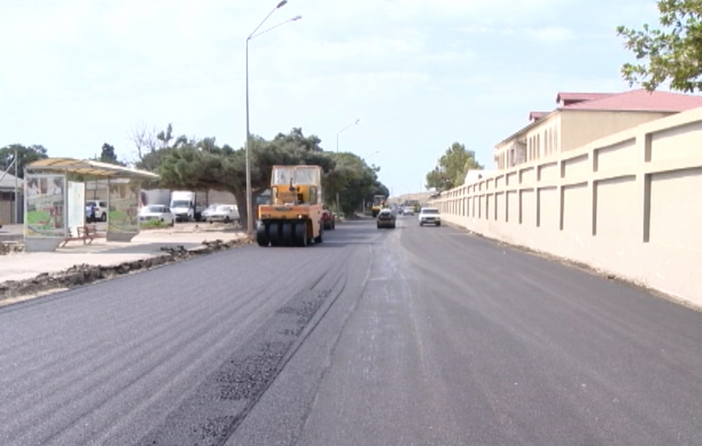 Zığ-Əmircan-Yeni Suraxanı avtomobil yolunun tikintisi aparılır VİDEO