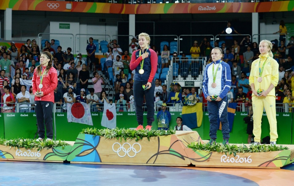 Azərbaycan güləşçisi Nataliya Sinişin XXXI Yay Olimpiya Oyunlarının bürünc medalına sahib olub [YENİLƏNİB] VİDEO