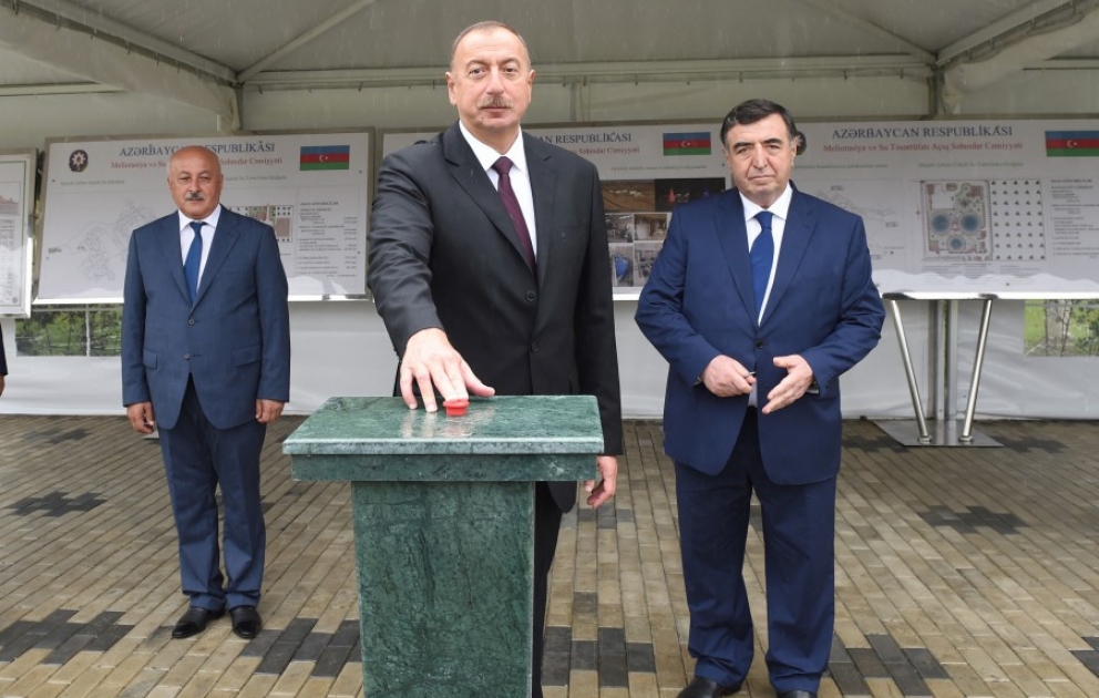 President Ilham Aliyev launched Masalli city water supply system VIDEO