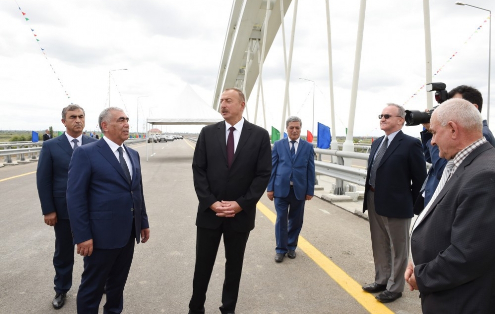 President Ilham Aliyev opened section of Alat-Astara-Iran state border highway VIDEO