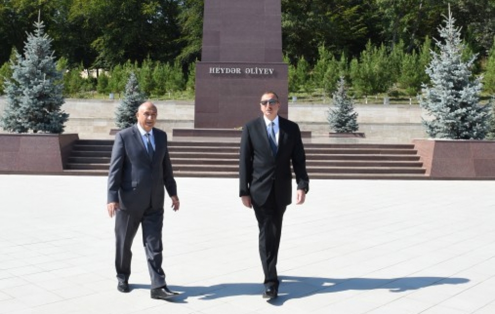 Aserbaidschans Präsident Ilham Aliyev in Gusar VIDEO