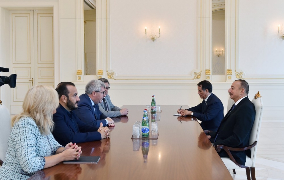President Ilham Aliyev received delegation led by Vice-President of the European Parliament VIDEO