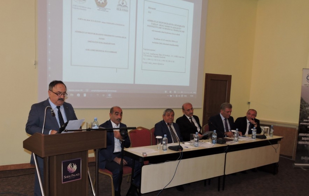 Şəkidə demoqrafik inkişaf məsələlərinə həsr olunan elmi konfrans işə başlayıb VİDEO