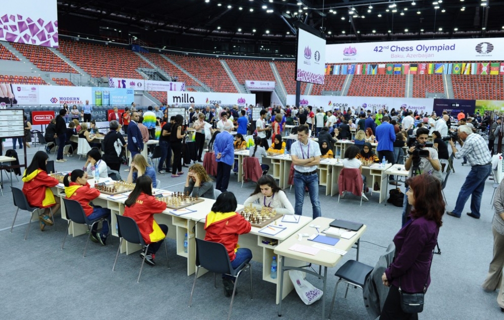Bakı Şahmat Olimpiadasında sonuncu tura start verilib VİDEO