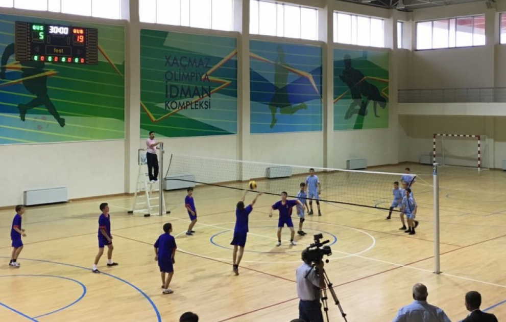 Xaçmazda keçirilən voleybol üzrə zona birinciliyində 9 komanda mübarizə aparır VİDEO