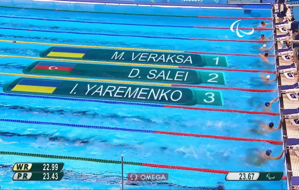 Azərbaycan üzgüçüsü “Rio-2016” Paralimpiya Oyunlarında ikinci medalını qazanıb VİDEO