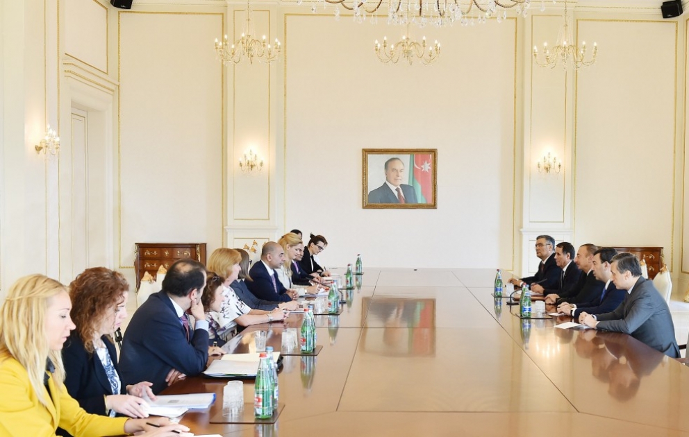 President Ilham Aliyev received delegation of EU-Azerbaijan Parliamentary Cooperation Committee VIDEO