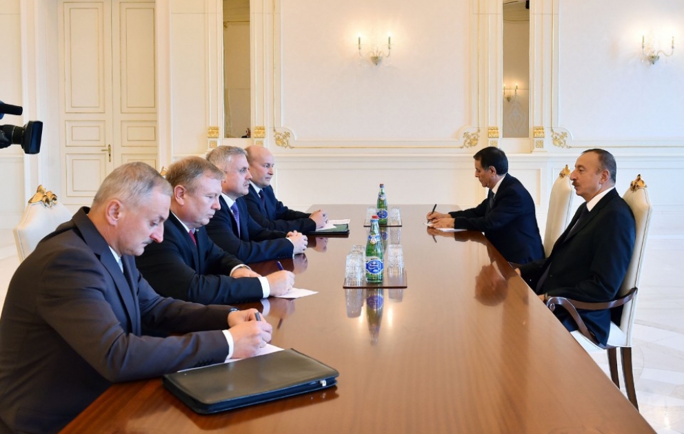 Aserbaidschans Präsident Ilham Aliyev empfängt Leiter des Sicherheitsrates von Weißrussland VIDEO