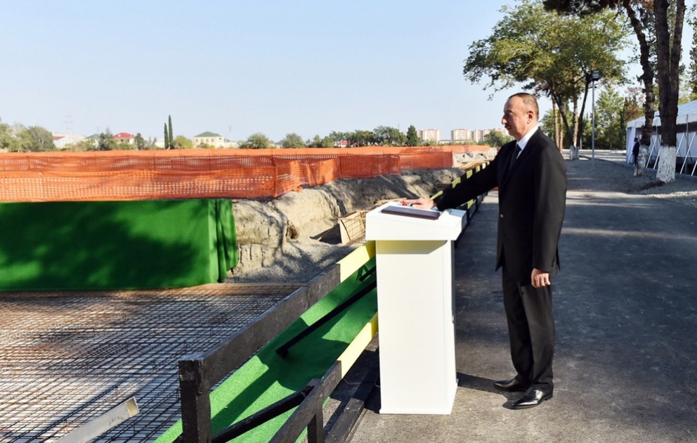 In Mingachevir Grundstein eines Industrieparkes gelegt VIDEO