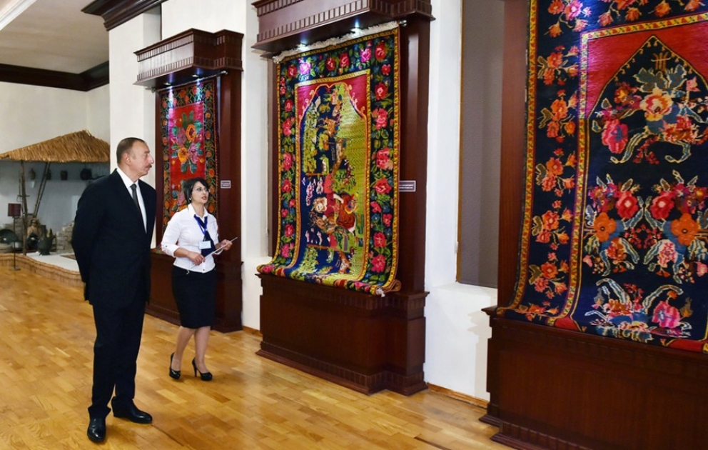 President Ilham Aliyev attended opening of Mingachevir City Museum of History VIDEO