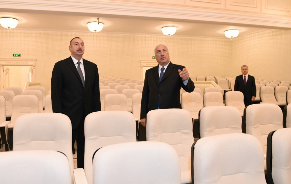 Sumqayıt Dövlət Dram Teatrının binası yenidən qurulub [YENİLƏNİB] VİDEO