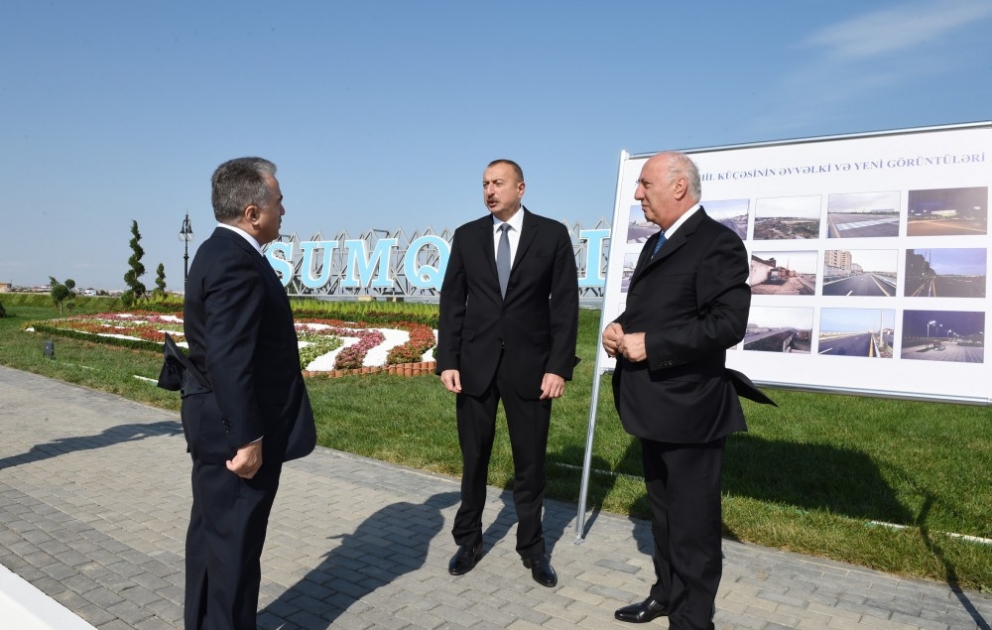 Sahil küçəsində yenidənqurmadan sonra görülən işlərlə tanışlıq VİDEO