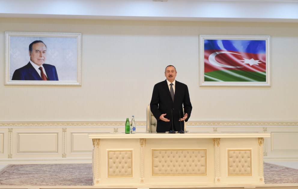 In Sumgait neues Gebäude des Heydar Aliyev Zentrums eröffnet VIDEO