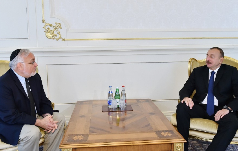 Le président azerbaïdjanais rencontre le doyen associé du Centre Simon-Wiesenthal VIDEO
