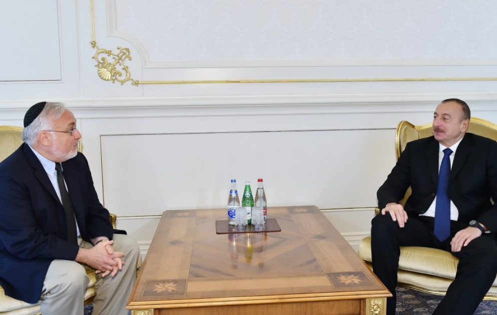 President Ilham Aliyev received Associate Dean of Simon Wiesenthal Centre VIDEO