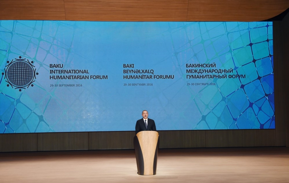 Le 5e Forum humanitaire international a débuté à Bakou Le président azerbaïdjanais Ilham Aliyev a été présent à la cérémonie d’ouverture officielle du Forum [ mis à jour] VIDEO