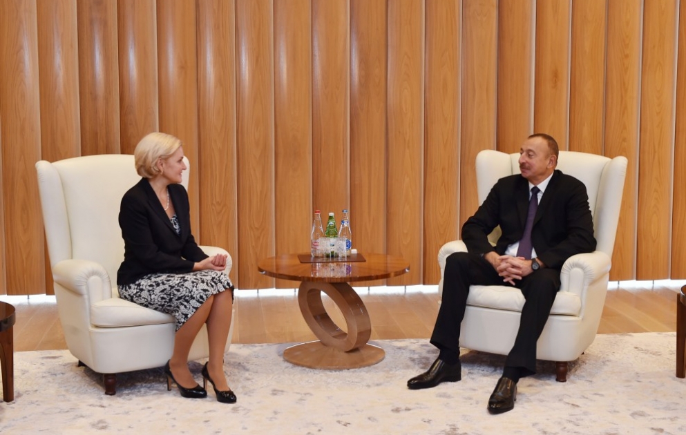 President Ilham Aliyev received delegation led by Deputy Chairman of Russian Government VIDEO