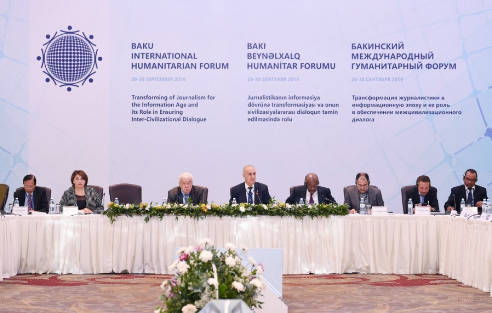 Forum humanitaire de Bakou : le rôle des médias dans l’assurance du dialogue inter-civilisationel au menu des discussions VIDEO