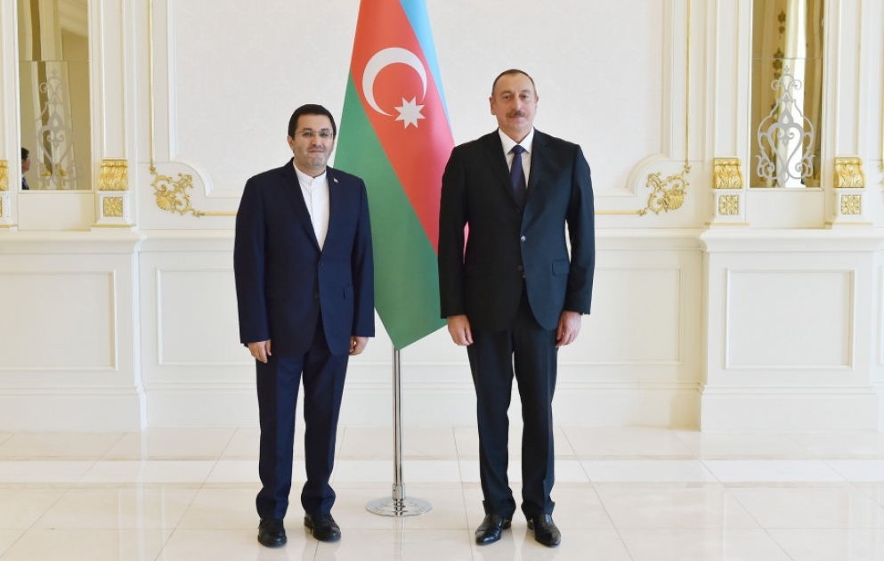 President Ilham Aliyev received credentials of incoming Iranian Ambassador VIDEO