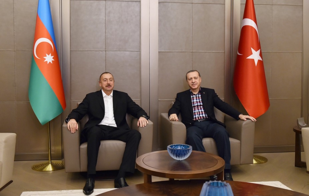 President Ilham Aliyev met with Turkish President Recep Tayyip Erdogan VIDEO