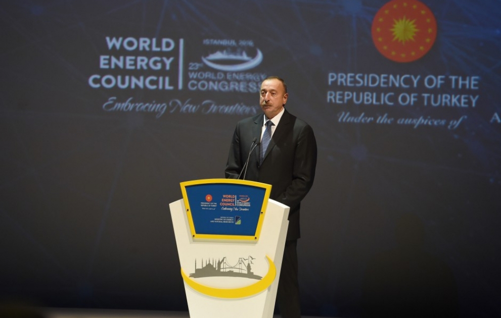 İstanbulda 23-cü Dünya Enerji Konqresi işə başlayıb Azərbaycan Prezidenti İlham Əliyev Konqresin açılışında iştirak edib [YENİLƏNİB-SON] VİDEO