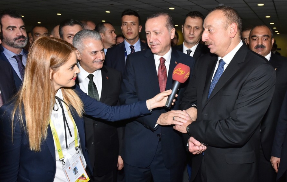Azərbaycan və Türkiyə prezidentləri “Space” televiziyasının müxbirinin sualını cavablandırıblar VİDEO