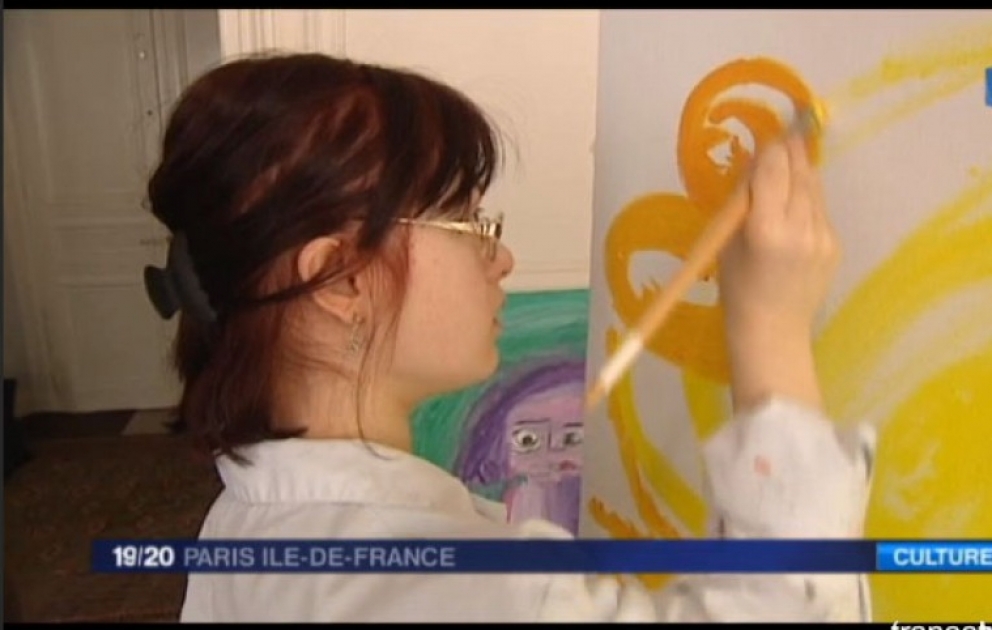 На телеканале «France 3» прошел репортаж о талантливой молодой художнице Марьям Алекберли ВИДЕО