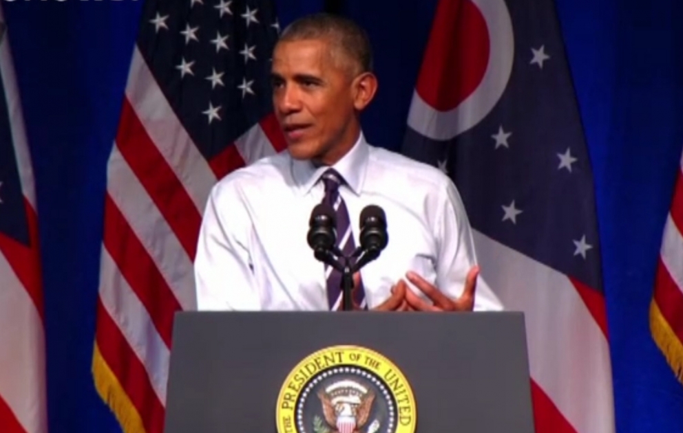 Barak Obama Trampa qarşı mübarizədə Hillari Klintonu dəstəkləyib VİDEO