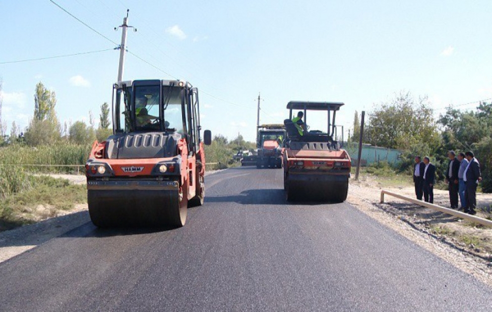 Sabirabadda inşa edilən yol 20 min əhalinin gediş-gəlişini asanlaşdıracaq VİDEO